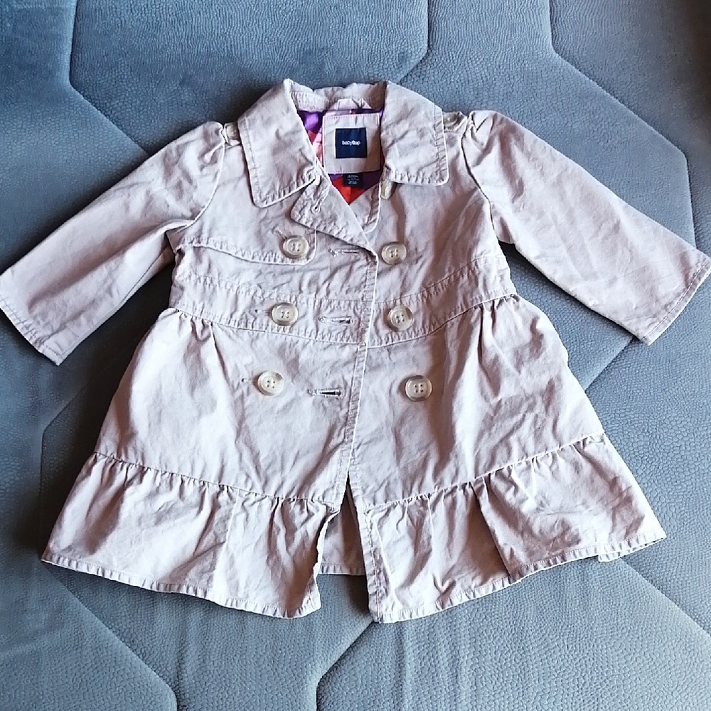 GAP Kids Toddler Peacoat Long Sleeve in Light Pink 12-18 months